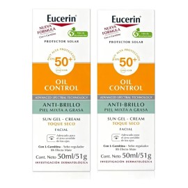 2pcs Protector Solar Eucerin Oil Control Spf50+ 50ml