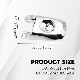 HQRNYP Exterior Door Handle Lock Cylinder Cap Compatible with Ford Explorer Edge Flex Lincoln MKX 2008-2019, Automotive Exterior Door Handles Cover Replace OEM #BA1Z78218A14A, BA1Z-78218A14-A