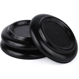 Alnicov Piano Caster Cups,Grand Piano Caster Cups,Wood coasters Cups Floor Protectors with Non-Slip & Anti-Noise Foam for Grand Piano(3Pcs,Black)