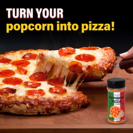 Wabash Valley Farms Pepperoni Pizza Popcorn Seasoning Salt — Pizza Flavoring Salt for Snacks, Gourmet Popped Corn, and Movie Night Treats — Versatile & Easy to Use — 5.5 oz