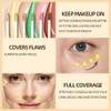 XZMeiLun 2-In-1 3Pcs Camo Concealer Kit, Under Eye Brightener, Long-Lasting