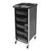 Salon Trolley Cart, Plastic Salon Rolling Cart for Stylist Beauty