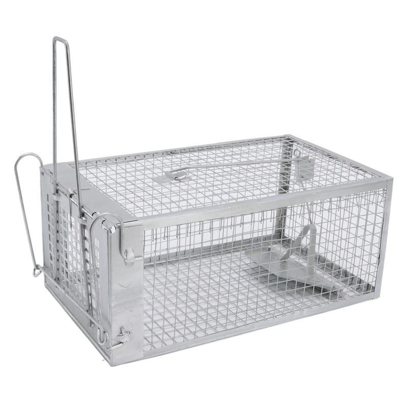 Iron Rat Mouse Trap Cage Single Door Live Animal Trap