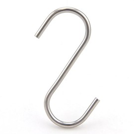 NXG 30 Pack 2.5 Inch Nickel Plated Stainless Steel S Hook S Shape Durable Hanging Hooks for Kitchen, Bathroom, Closet, Work Place, Office