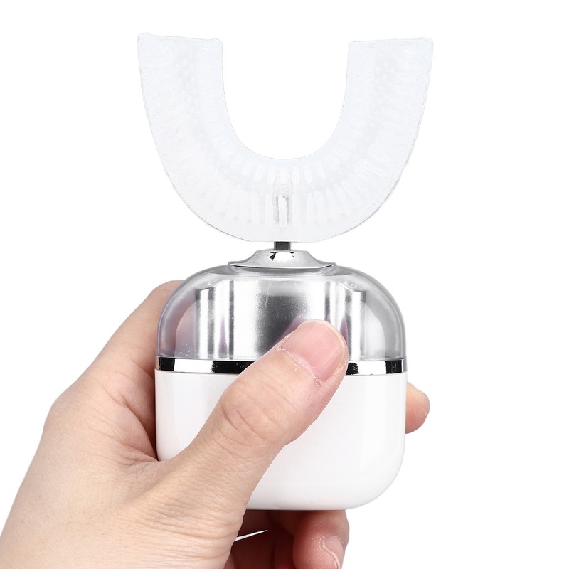 Ultrasonic U Shaped Toothbrushes For Adults High Frequency Vibration Soft