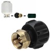 Refill Adapter Tank Cylinder Coupler Gas Propane Regulator Valve Accessory