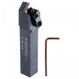 sourcing map Indexable CNC Lathe Turning Tool Holder, 45° MCSNR1616H12 5/8" Shank 40CrMo-42CrMo Steel Carbide Turning Tool Holder for Turning Grooving Threading