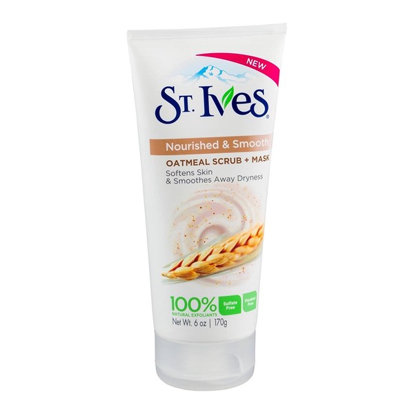 St Ives Scrub Oatmeal Facial Mask, 6 Ounce (3 Pack)