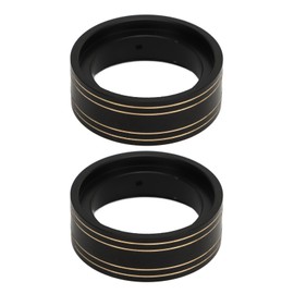 2pcs Brass Internal Beadlock Clamp Ring Professional 1.3inch RC Brass Beadlock Wheel Weights for 1/18 RC Car Black