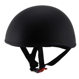 Milwaukee Performance Helmets MPH9710DOT Dot Approved Bare Bones Matte Black Half Motorcycle Helmet - Large