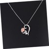 SAFIGLE Rhinestone Necklace for Women Heart Shape Jewelry Necklace for