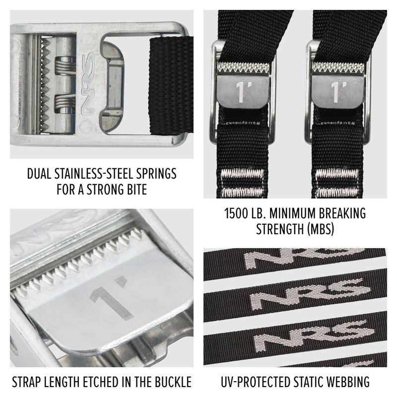 NRS 1" Heavy Duty Tie Down Strap | 2 Pack