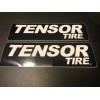 Tensor Tire Stickers 2 PC Set Truck Racing Tractor Decals