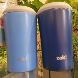 Zak 2 Zak 13oz Slim Can Cooler Dodgers Blue Navy Tumbler Bottle Stainless Steel Set