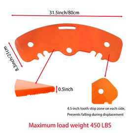 Slide Transfer Board, Sliding Boards Transfer to Wheelchairs, Seniors & Patient from Bed to Chair, Car, Non-Slip Hangable Sliding Boards Hold up to 450 lbs(Orange)