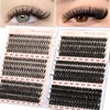 Epzia Eyelash Extension Kit - 476PCS D-Curly Lash Clusters (30D+40D+50D+60D+80D+100D)