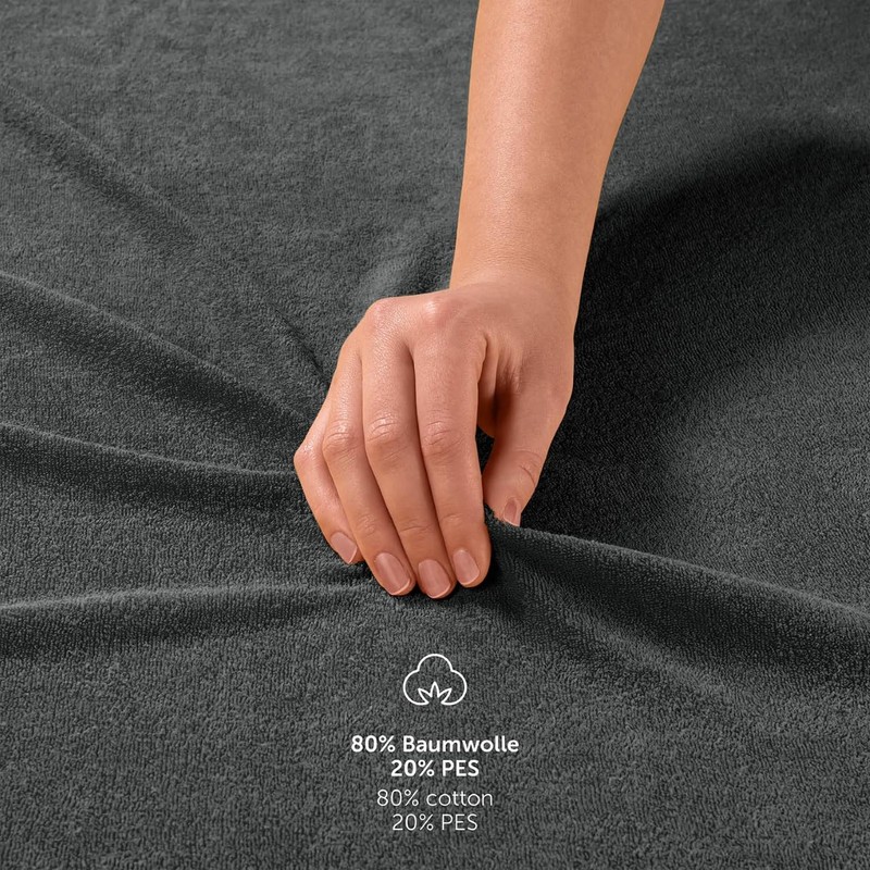 Blumtal Terry Fitted Sheet 90 x 200 cm - Cosy,