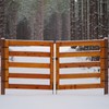 sourcing map 2Pcs Strap Hinges, 5 Inch Shed Door Hinges