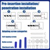 Lineshading 200 Pcs 5/16" Hole Screw Expanding Plastic Screw Anchors