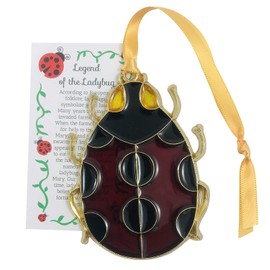 Legend of The Ladybug Ornament Christmas Decoration with Story Card, 3 1/2 Inch
