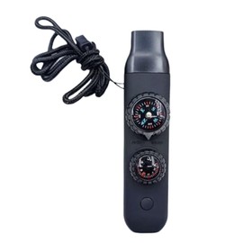 7-in-1 Survival Whistle, Outdoor Camping Loud Sound Survival Whistle, Women Men Safety Gear with Compass Function and Lanyard for Mountaineering, Hiking