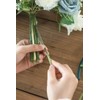 Ling's moment Green Tubing Roll for Bundling Artificial Flower Stems,