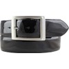 BELTINGER Patent Leather Belt with Double Buckle 4 cm Shiny