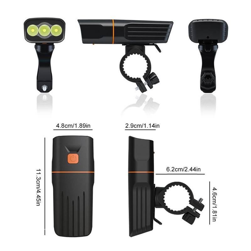 Bike Lights Front and Back Light USB Rechargeable Light for