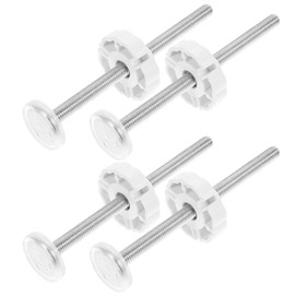 HEMOTON 4 Pack Pressure Gate Threaded Spindle Rod, M8 Baby Gates Accessory Screw Bolts Kit Fit for All Pressure Mounted Gates (125mm)
