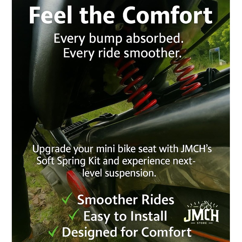 JMCHstore Mini Bike Seat Spring Suspension Modified Kit for Coleman