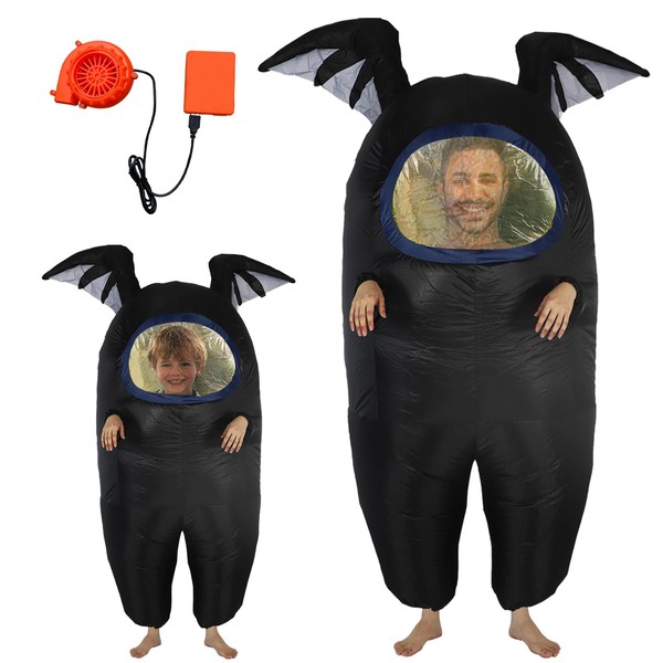WUEURU Astronaut costume inflatable costume Funny Halloween Spacesuit Party Costumes