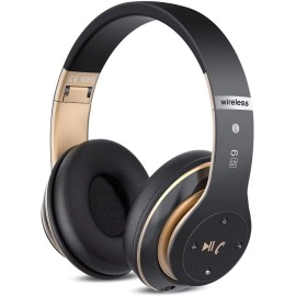 Unbranded Headphones Bluetooth Noise Wireless Cancelling Stereo Earphones Over Ear Headset