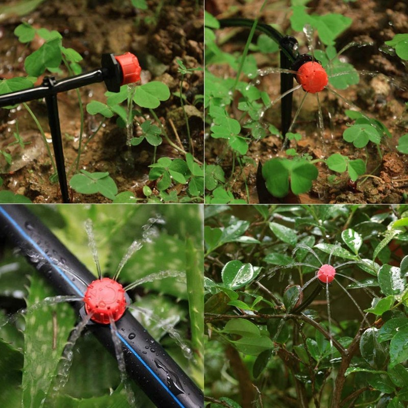 300PCS Automatic Drip Irrigation Kit Garden Watering System Adjustable Micro
