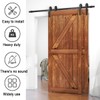 AONAYIOA 9FT Bypass Sliding Barn Door Hardware Kit, Combination Track