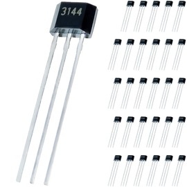 DAOKAI A3144 3144E OH3144E Hall Effect Sensor, Magnetic Detector Hall Effect Sensor Switch High Sensitivity for Measuring Magnetic Field Strength (Pack of 30pcs)