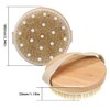 Cepillo Corporal Cerdas Naturales Cepillado Seco Exfoliación Profunda Drenaje Linfático