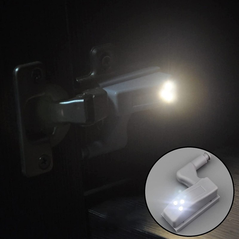 6Pcs Universal Cabinet Cupboard Hinge LED Light for Modern Kitchen