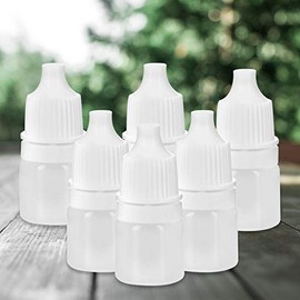 Haofy Frascos Cuentagotas Plástico 100 Uds Envases Líquido Rellenables Exprimibles 2ml Gotas Oculares Aceites Ligeros Pintura Solución Salina