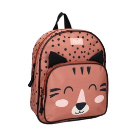 mybagstory - Kids Backpack – Ready – Cat – Child – School – Primary – Kindergarten – Nursery – School Bag – Girl – Size 29 cm – Adjustable straps, Pink, S