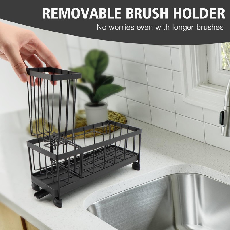 ZYNERY Sink Organizer for Kitchen, Kitchen Sink Organiser with Automatic