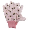 Briers Bees Cotton Gardening Gloves with High Grip Triple Pack