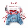 Funny Halloween Pet Costume for Dogs – Striped Jumpsuit with