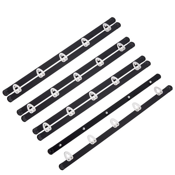 BENECREAT 4 Pairs 201 Stainless Steel Corset Busk, 27cm Black