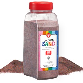 Hygloss Products Colored Play Sand - Assorted Colorful Craft Art Bucket O' Sand, 3 lb, Bright Rainbow, 29318