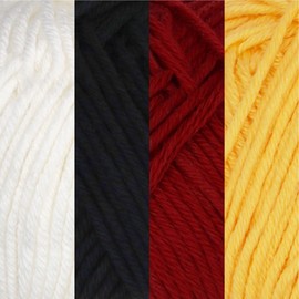 JubileeYarn Bamboo Cotton Sport Yarn - 50g/Skein - Shades of Contrast - 4 Skeins