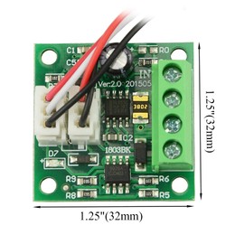 BGTXINGI 2Pcs DC Motor Speed Controller 1.8V 3V 5V 6V 12V 2A 1803BKW Adjustable Driver Switch Light Temperature Controller Regulation Current limiting Ultra small LED dimmer with Speed Control Knob