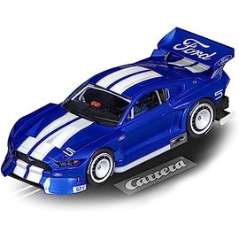 Carrera Evolution - 20027751 I Autorennbahn Slotcar Ford Mustang GTY Drift Edition I Maßstab 1:32 I Ready to Race mit Front & Rücklichtern I Offizielle Ford Lizenz I Drift Action für Jungen & Mädchen