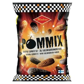 2 Bags x 100g of Halva Pommix - Original - Finnish - Salty Licorice - Salmiak - Caramel - Hard - Boiled - Candies - Sweets