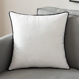 UNNESTAR Velvet Fleece Pillowcase- 45 x 45 cm Throw Modern Cushion Covers Soft Decorative Pillow Case for Living Bed Room