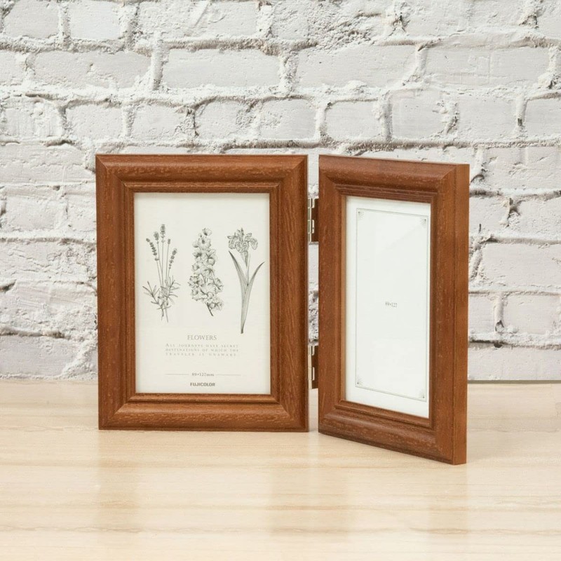 Fuji Color 4522TL Photo Frame, Wooden, Large Size x 2